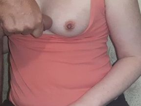 I let my stepdad cum on my tits