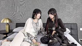 arab and latina enjoying a bbc! yenifer chacon, aaliyah yasin and rocket powers