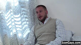 Hot jock fucks his gay teacher to pass history classes