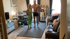 Mixed wrestling with a new guest!