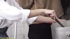 Beauteous baby girl at german clip