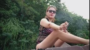Chloe Enjoyed Smoking On Her Vacation