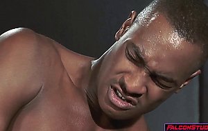 Black hunk Tyson Tyler devours studs cock and gets ass fucked