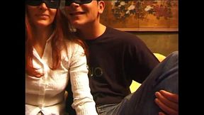 Italian amateur couple gets frisky with a mask on