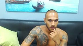 Jerking and Typing with a Cum Shot