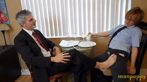 Foot Job Interview - Elis Ataxxx - Richard Lennox - Manpuppy - MP4 1080 Remaster