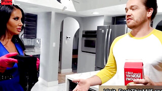 College Slut Step-Mother Teaches Her Nasty Boy How To Please A Woman