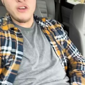 Bryce masturbating quick in car