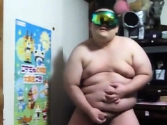 Asian Chub Jerks Off Solo