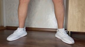 You're sucking my dick and looking at my cool sneakers