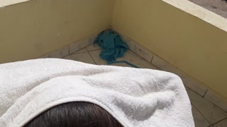 POV on the balcony overlooking the sea, risky sex - lesbian_illusion