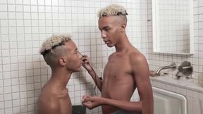 Have you ever seen two black gay twins jerking off together!? Me neither and this sight really got me soaked!