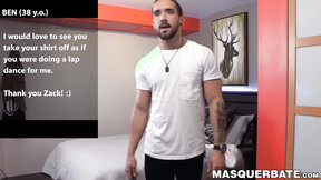 Yummy & hung babe Zack Lemec aggressively fucks his pillow