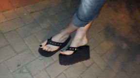 night walk - public crossdressing
