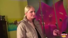 Nice Blonde Brought in to Suck and Fuck