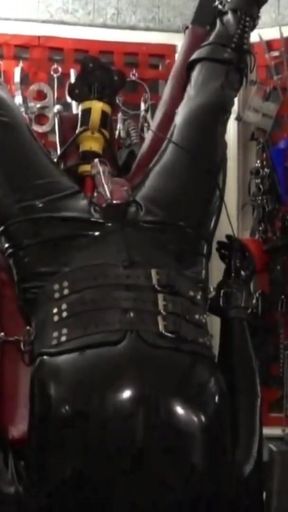 Latex Catsuit, Fucking Machines and Venus 2000 in The Dungeon of Lady Diva Cane   Clip 1