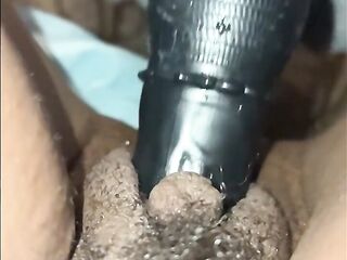 Cum splashes everywhere in wild excitement