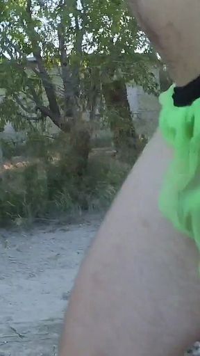 My Thong Rips While Running and I Get Caugh Nude by a Cyclist