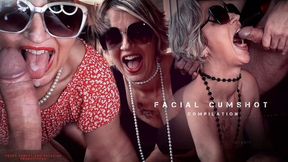 Older Babe Gets Drenched - Spunk Face - Blow Job Bonanza