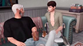 stepfather fucks stepson hard while stepmom is away (sims + sfm + gay porn)