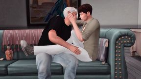 stepfather fucks stepson hard while stepmom is away (sims + sfm + gay porn)