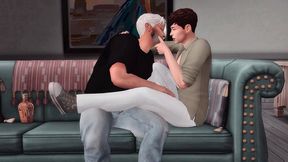 stepfather fucks stepson hard while stepmom is away (sims + sfm + gay porn)