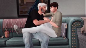 stepfather fucks stepson hard while stepmom is away (sims + sfm + gay porn)