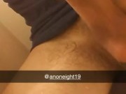 White boy cums for you on snap