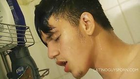 Gorgeous Latin Papi Sergio Shoots Quite A Load - LatinoGuysPorn