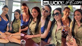 Anissa Kate and Ania Kinski's balls sucking smut by Mr Lucky Life