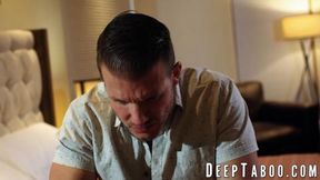 Stepsister Anna Claire tempts her stepbrother with intense sexual encounters