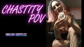 Lady Angela POLISH LANGUAGES chastity POV Your domme girlfriend has you locked in a chastity cage and will decide your fate pleaser heels ENGLISH SUBTITLES