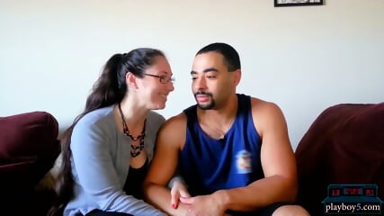 Adventurous amateur couple swinging with a full swap