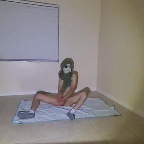 Jerk Off Session Interrupted Masked Twink Chokes On Thick Load