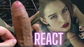 React: Jill Valentine Super Blowjob