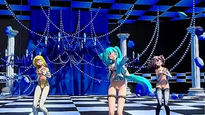 Busty Babes Sultry Animation Unveils Hot Strip tease Fantasy