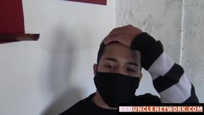 SayUncleNetwork.com - Shy Latino jock's raw bareback fucking and cum facial for cash