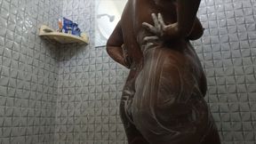 Desi Girl Shower Bathroom Hoti