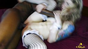 Blonde house maid gets dick down by bbc on her first day