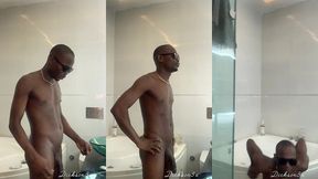exercising with my huge master rock dick in the bedroom