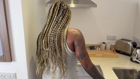 Kitchen Fucking POV  Black on Black