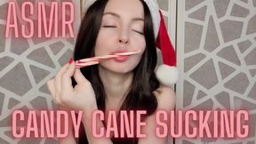 ASMR Candy Cane Sucking