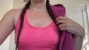 Sweaty Tits and Hairy Pits After Workout JOI
