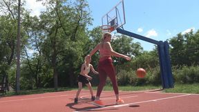 You want some one-on-one basketball, you little midget