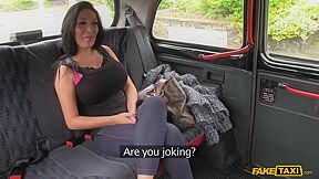 When A Huge Set Of Fake Tits Walk Into Cab, Sex Ensues - Pov Titjob And Reality Car Sex
