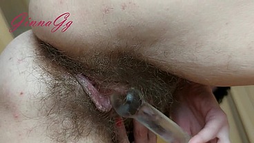 my cunt slurps when i put a dildo in it