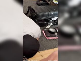 Feet serf taking care for transsexual pretty feet