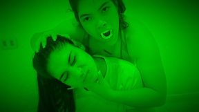 Watch out, friend, the vampire girl wants to suck your energy.