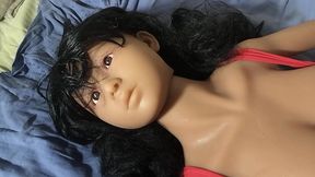 sexdoll mira in red bodystockings gets fucked