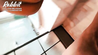 My stepsister is in the library Pull back for oral sex and make love